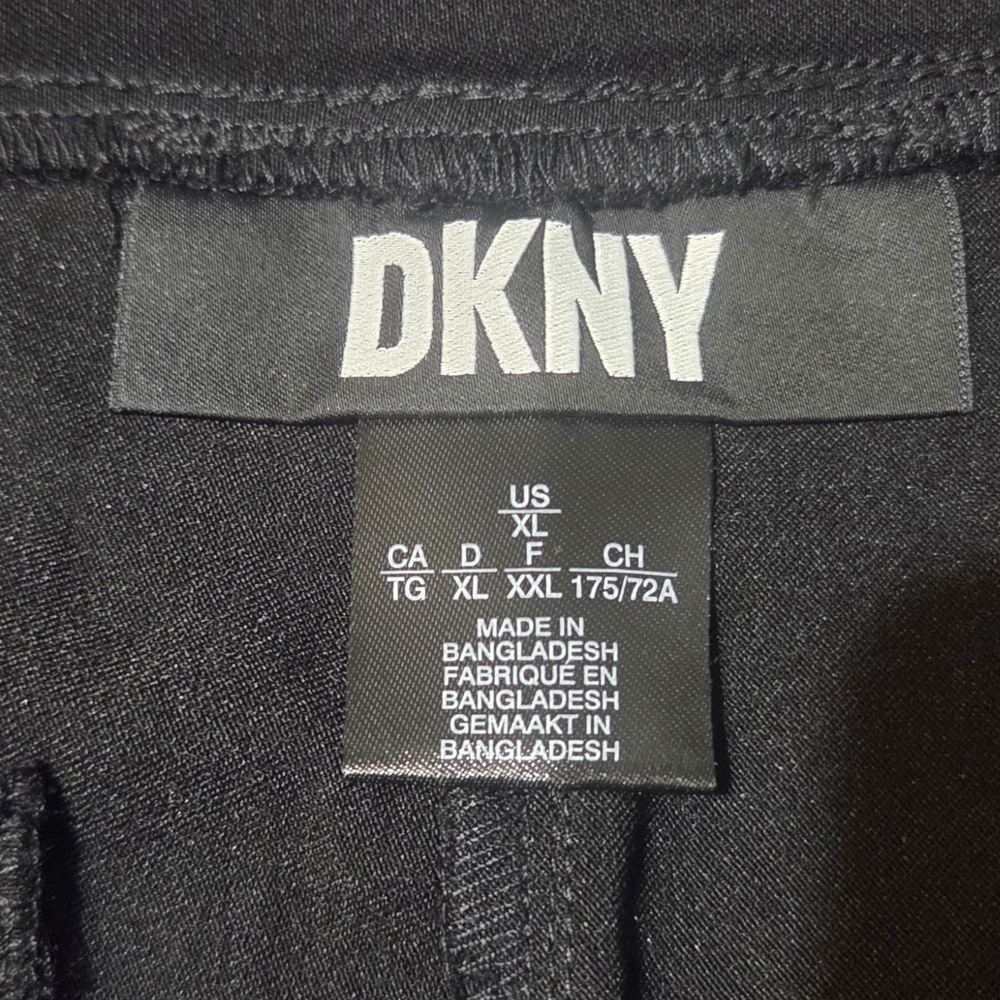 DKNY Classic Black Stretch Ladies Pull On Dress Pants XL